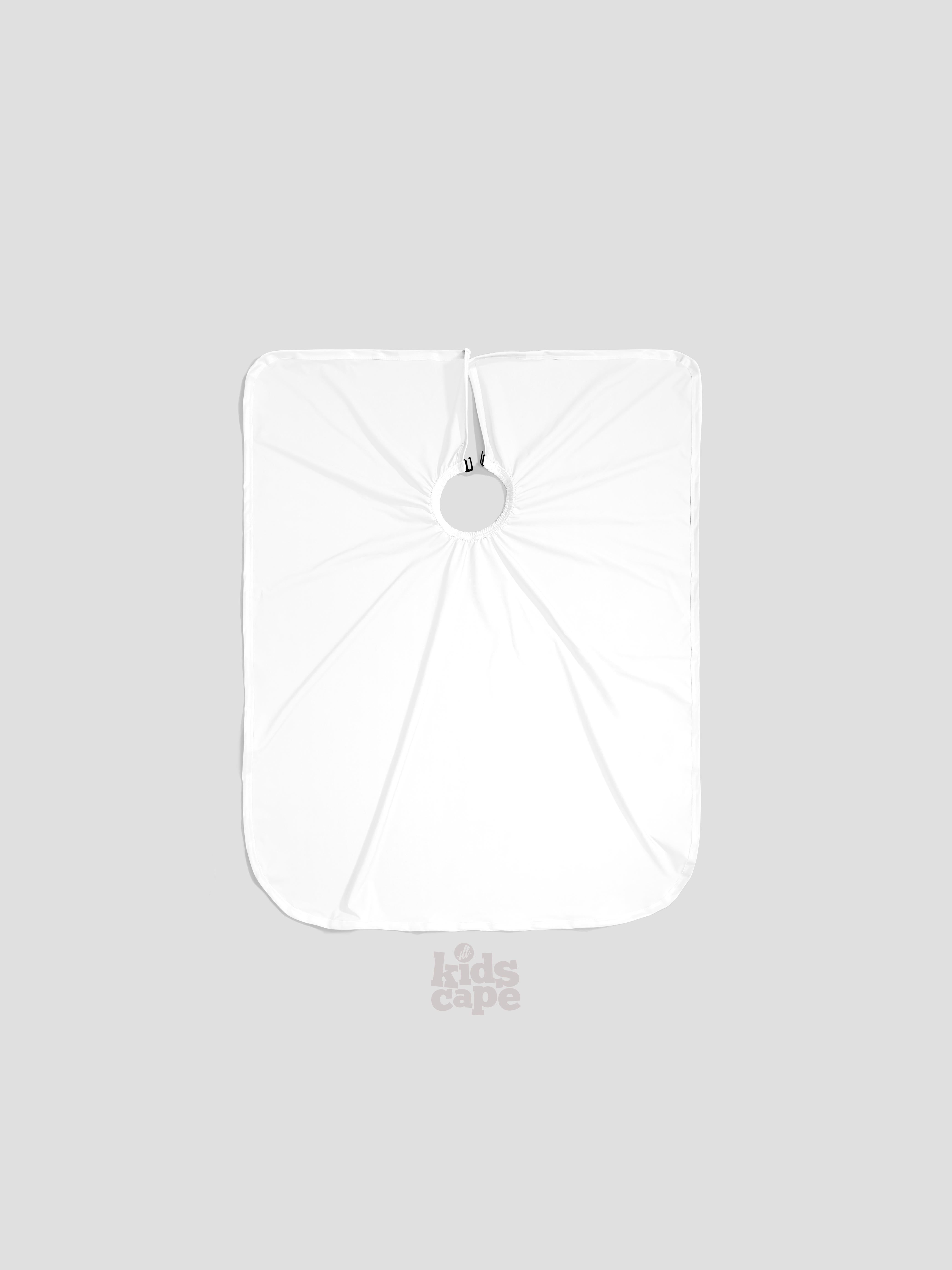 KIDS Solid White PRO Cape Position 1