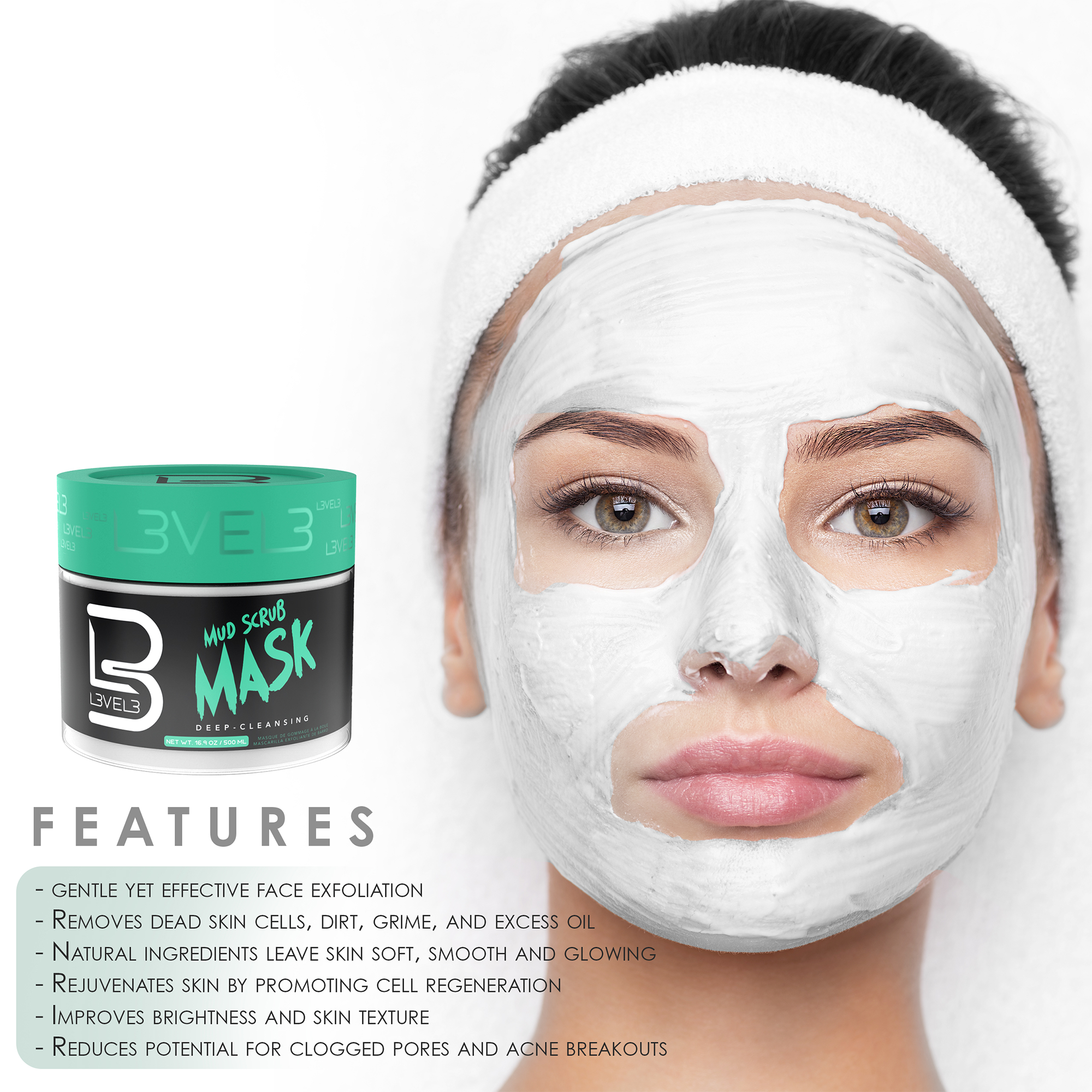 Mud Facial Scrub Position 2
