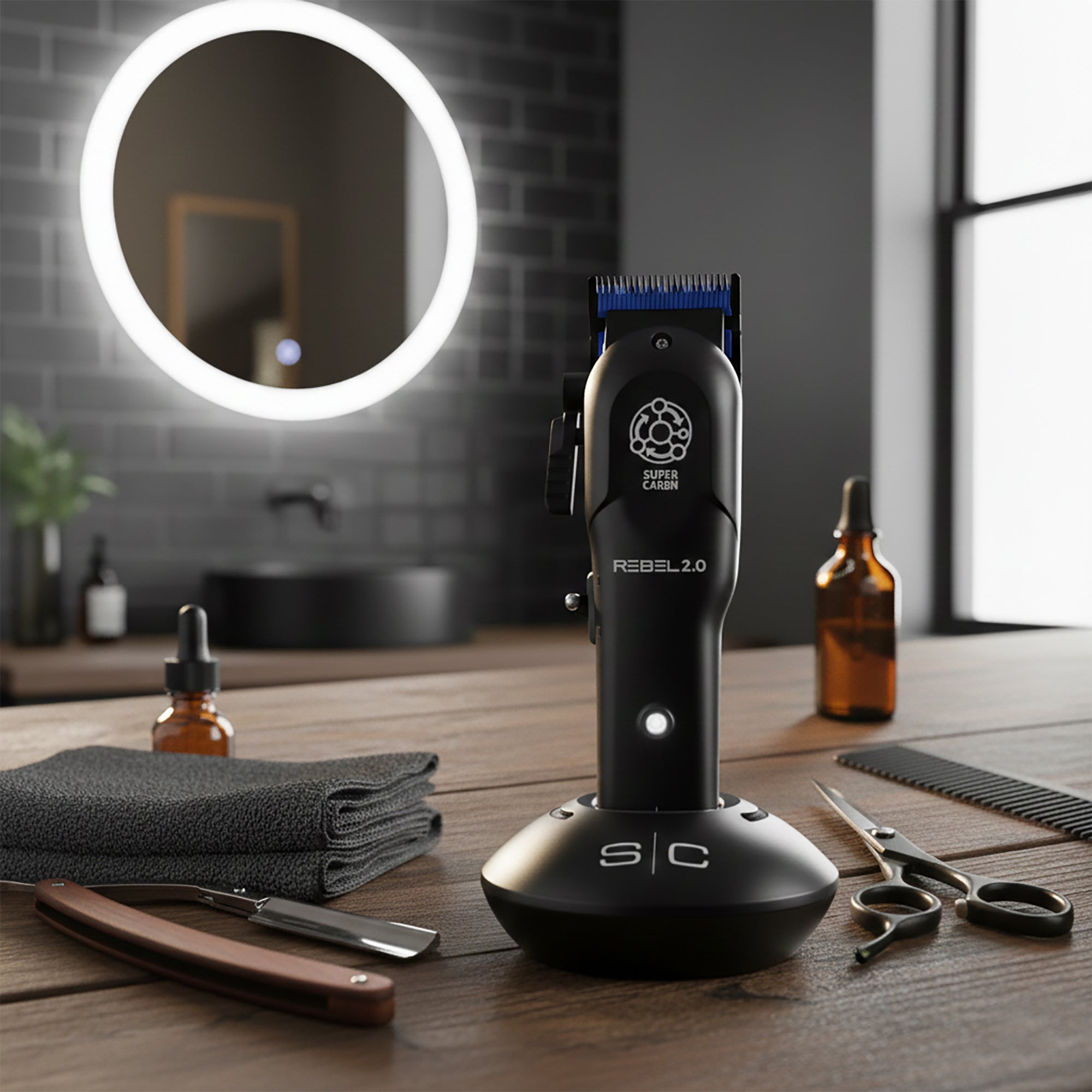 StyleCraft Rebel 2.0 Professional Cordless Hair Clipper w/ Super C4RBN Motor (SC601M) Position 43