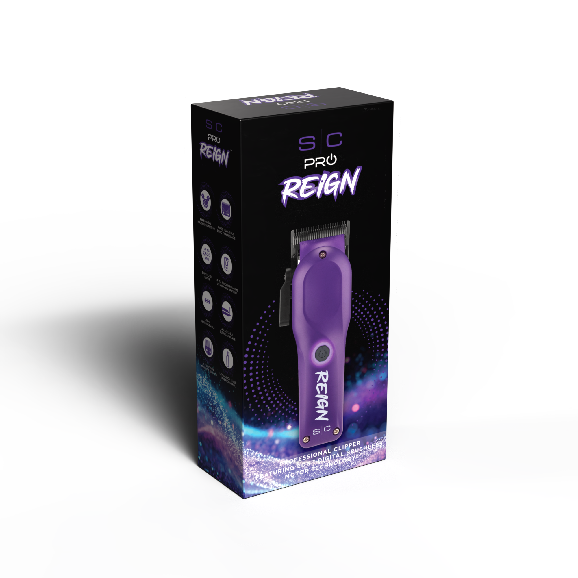 StyleCraft Reign EON Digital Brushless Motor Cordless Clipper - Purple (SC620P) Position 21