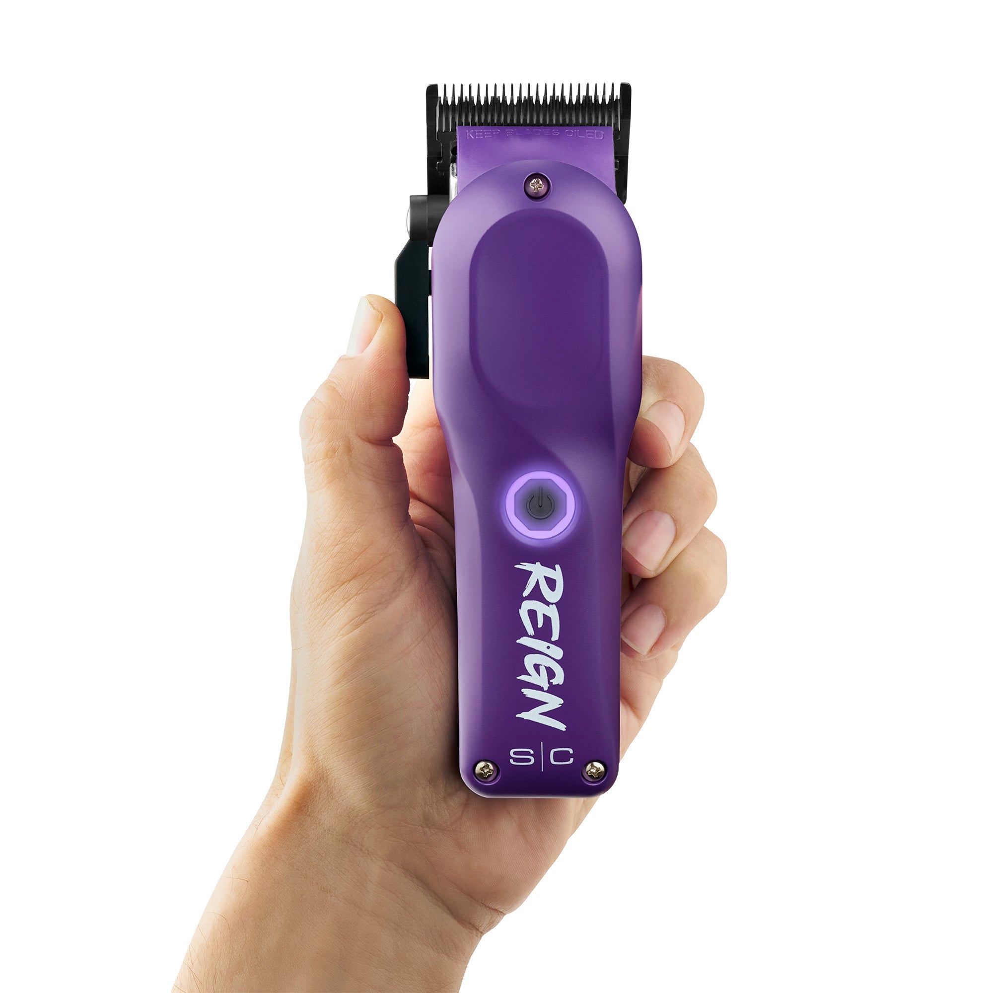 StyleCraft Reign EON Digital Brushless Motor Cordless Clipper - Purple (SC620P) Position 13