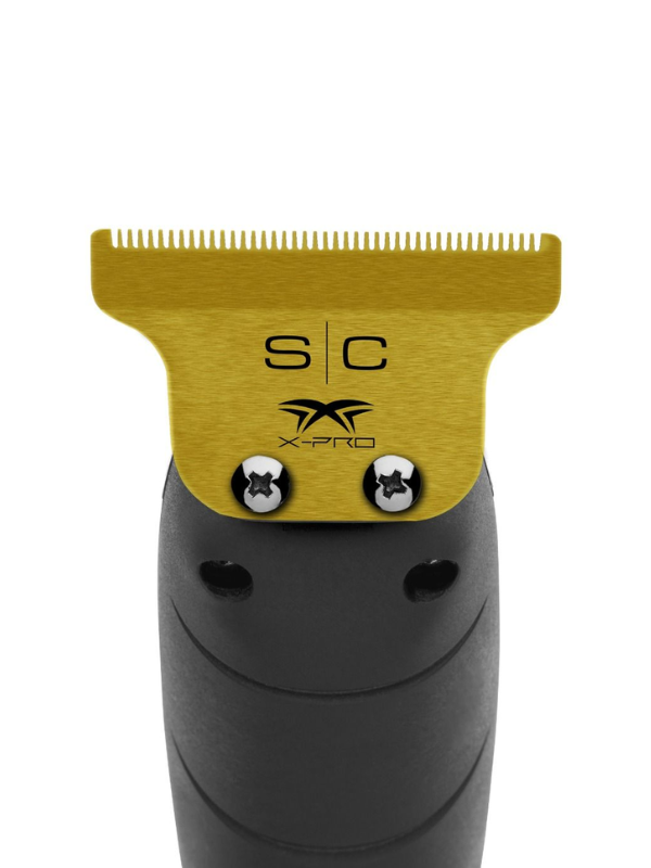 StyleCraft Fixed Gold Titanium Classic X-Pro Trimmer Blade w/ Black Diamond DLC The One Cutter Set Position 2