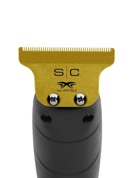StyleCraft Fixed Gold Titanium Classic X-Pro Trimmer Blade w/ Black Diamond DLC The One Cutter Set