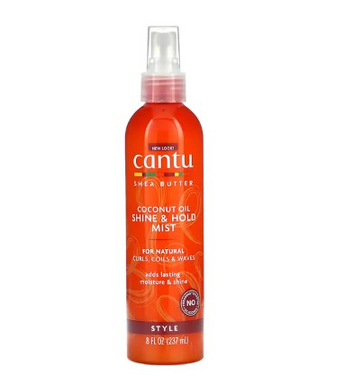 Image of Cantu Shea Butter Coconut Oil Shine & Hold Mist, 8 oz Position 1