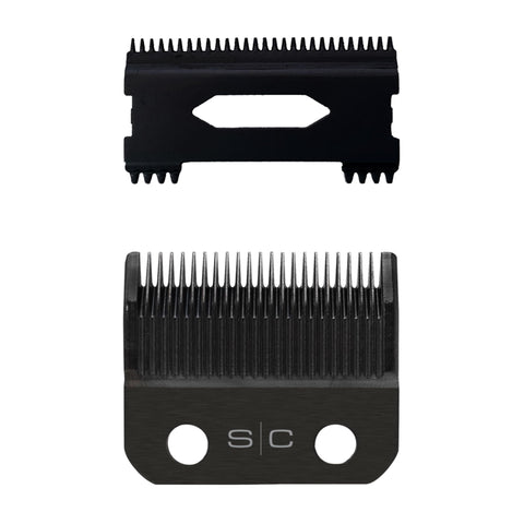 Image of StyleCraft Fixed DLC Taper Blade + DLC Shallow Tooth 2.0 Cutter Clipper Blade #SC539B Position 1