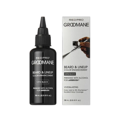 Image of Red PRO GROOMANE Semi-Permanent Beard & Lineup Premixed Airbrush Enhancement (70ml/2.3oz) Position 6