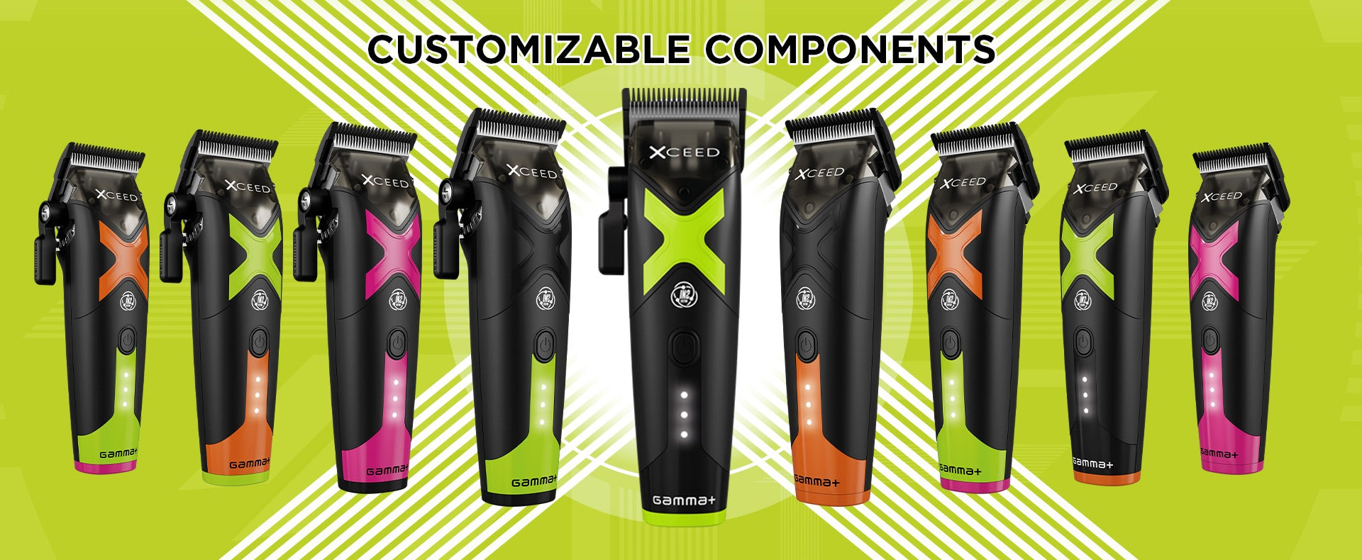 Gamma+ XCEED Professional IN2 Vector Motor Cordless Clipper (GP609B) Position 22