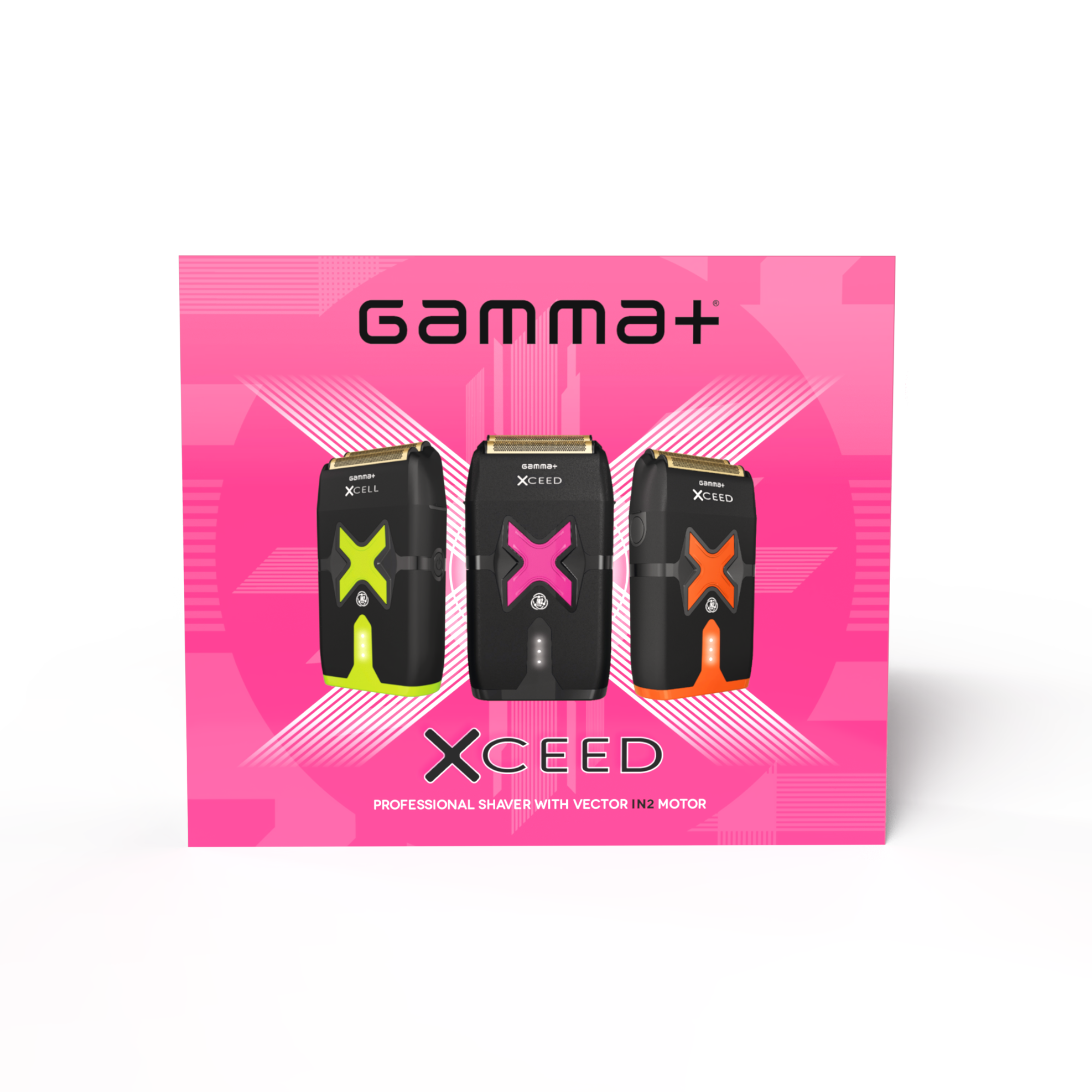 Gamma+ XCEED Professional IN2 Vector Motor Cordless Double Foil Shaver (GP803B) Position 20