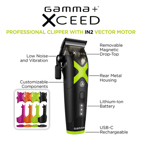Image of Gamma+ XCEED Professional IN2 Vector Motor Cordless Clipper (GP609B) Position 20