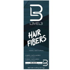 LEVEL3 Hair Fibers Black 0.97 oz. Position 1