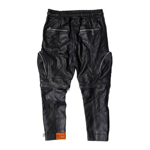 Image of ARTICLE I LEATHER UTILITY PANTS Position 5