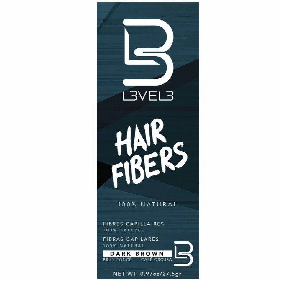 LEVEL3 Hair Fibers Dark Brown 0.97 oz. Position 1