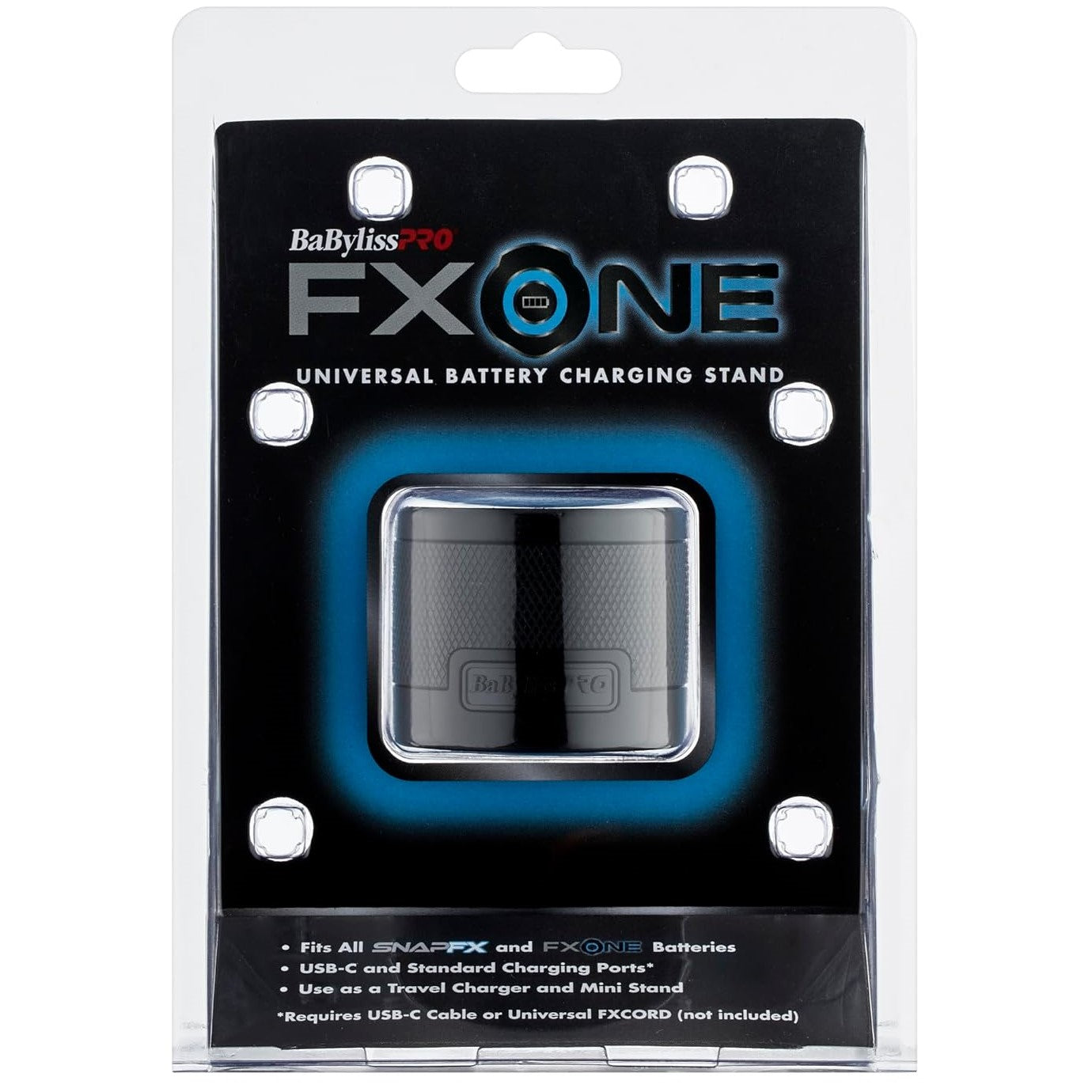 BaBylissPRO FXONE Charging Stand Black | FXTRAVB Position 1