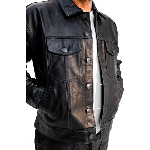 Image of ARTICLE I LEATHER JACKET Position 5