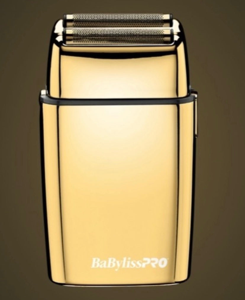 Gold BaByliss PRO® FOILFX02 ™ Cordless Gold Metal Double Foil FXFS2 Shaver