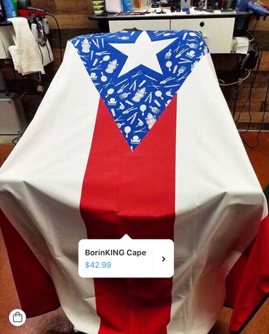 Image of King Midas Puerto Rico Flag Cape