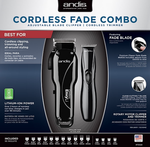Image of Andis Cordless Fade Combo (Envy LI +Slimline)