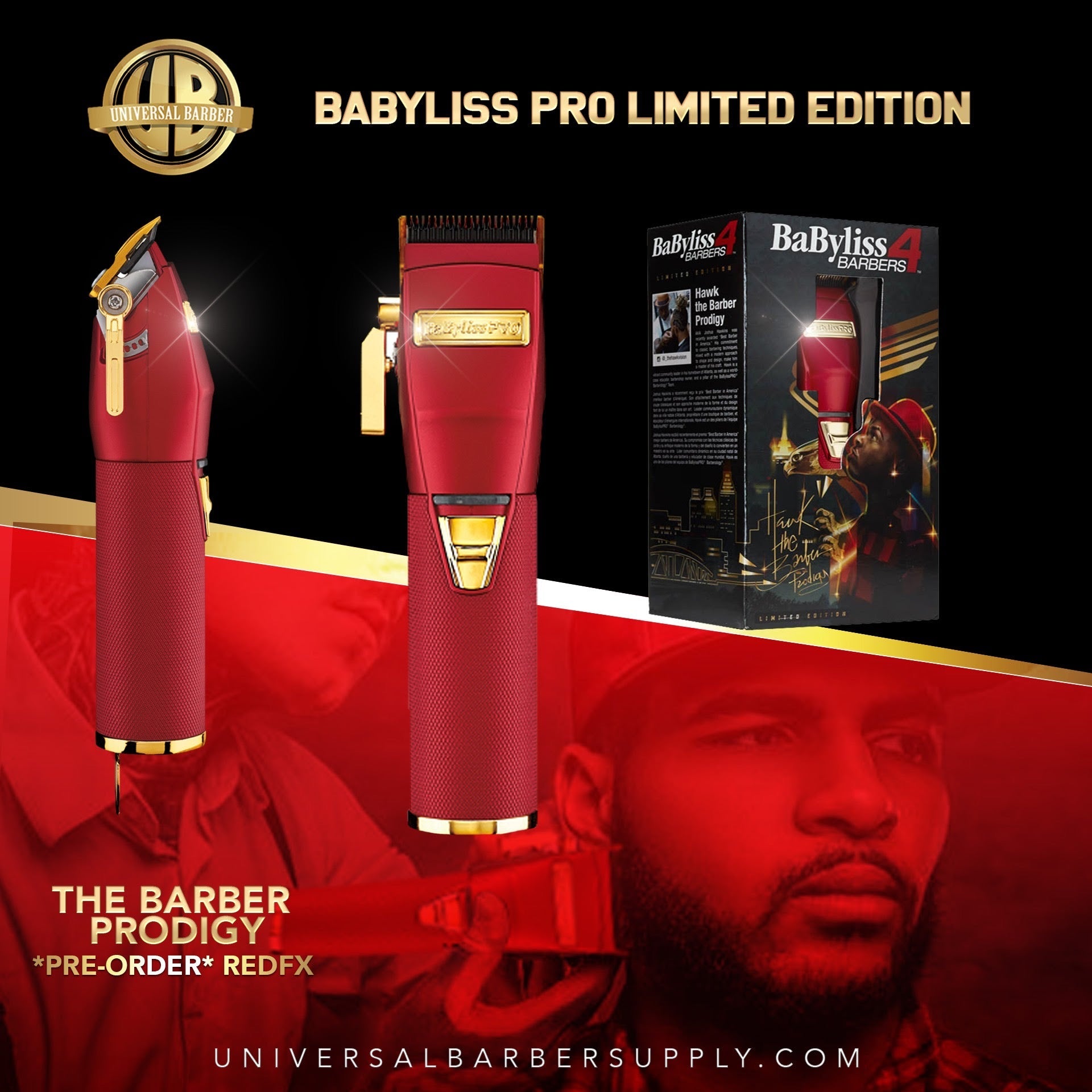 Babyliss Pro Influencer Collection Clippers (REDFX)