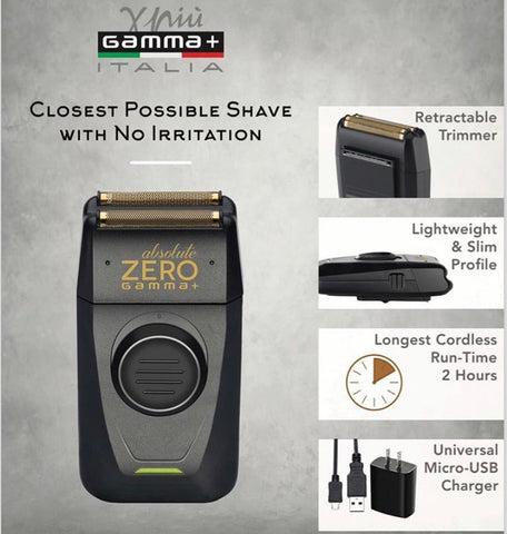 Image of Gamma + Absolute Zero Cordless Foil Shaver