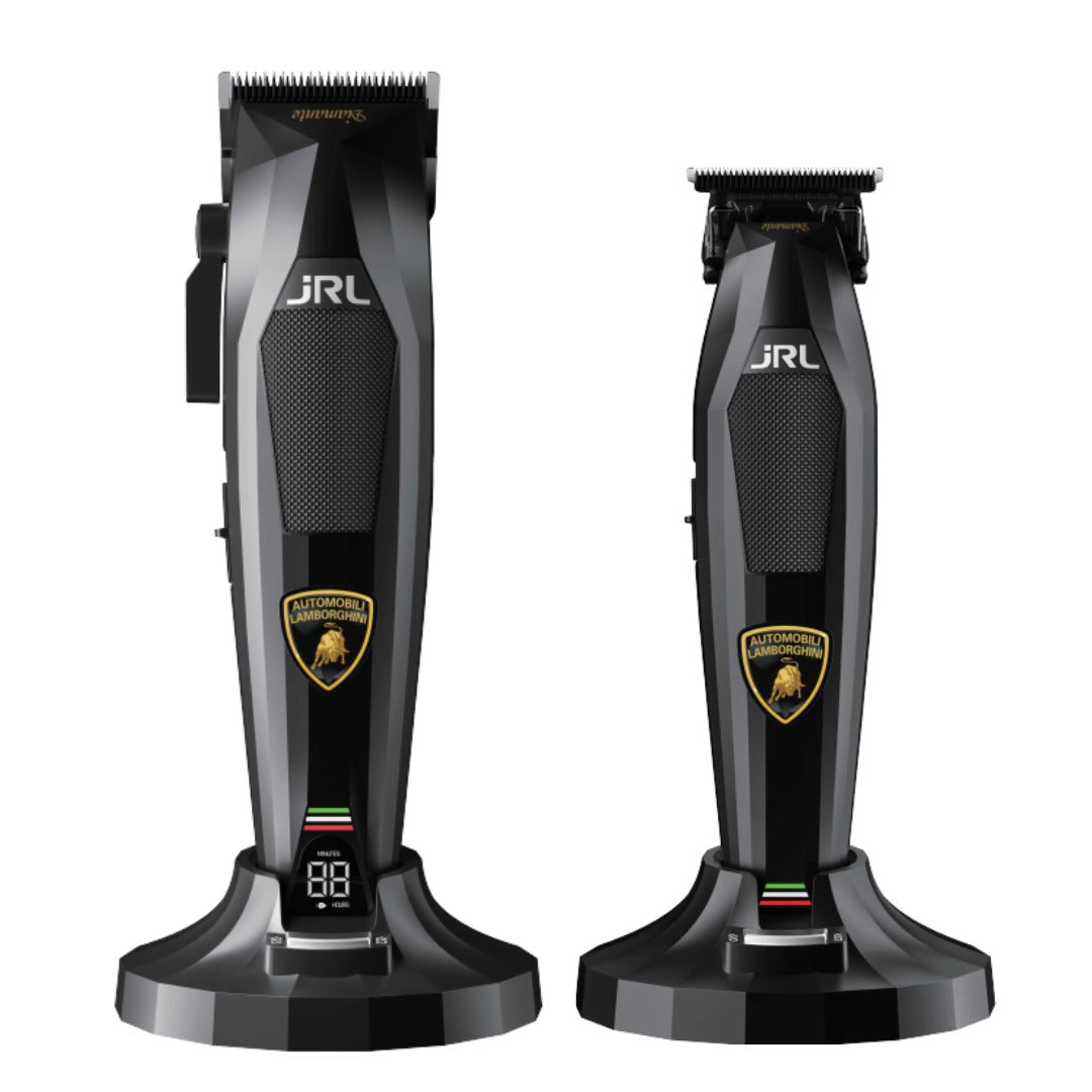 JRL Professional x Lamborghini Diamante Limited Edition Cordless Clipper & Trimmer Combo Set - Black (DI2025B) Position 1