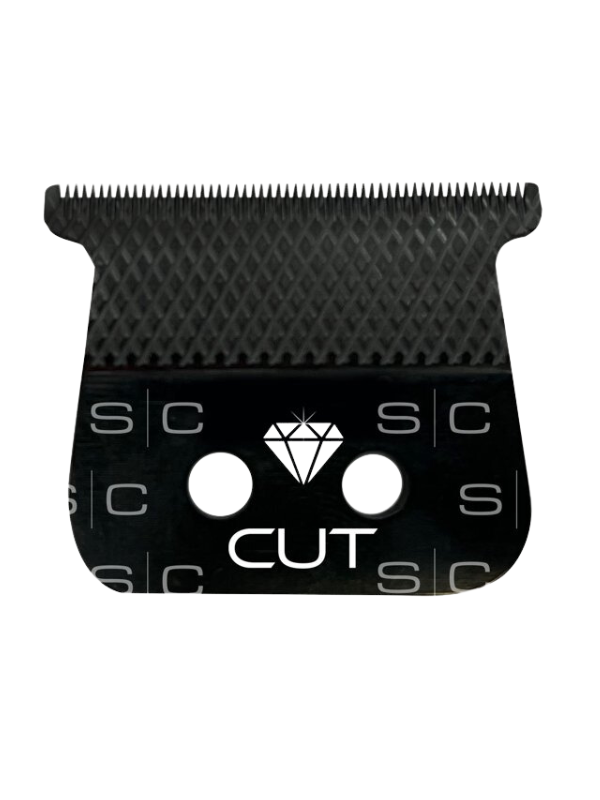 StyleCraft Diamond Cut Fixed Black Diamond DLC Hair Trimmer Blade with The One Cutter Set Replacement Blade Position 1