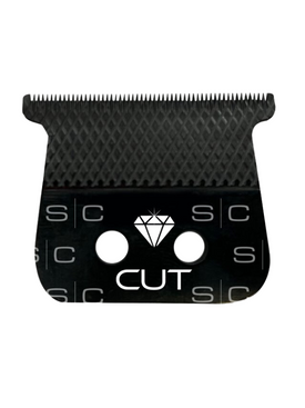 StyleCraft Diamond Cut Fixed Black Diamond DLC Hair Trimmer Blade with The One Cutter Set Replacement Blade Position 1