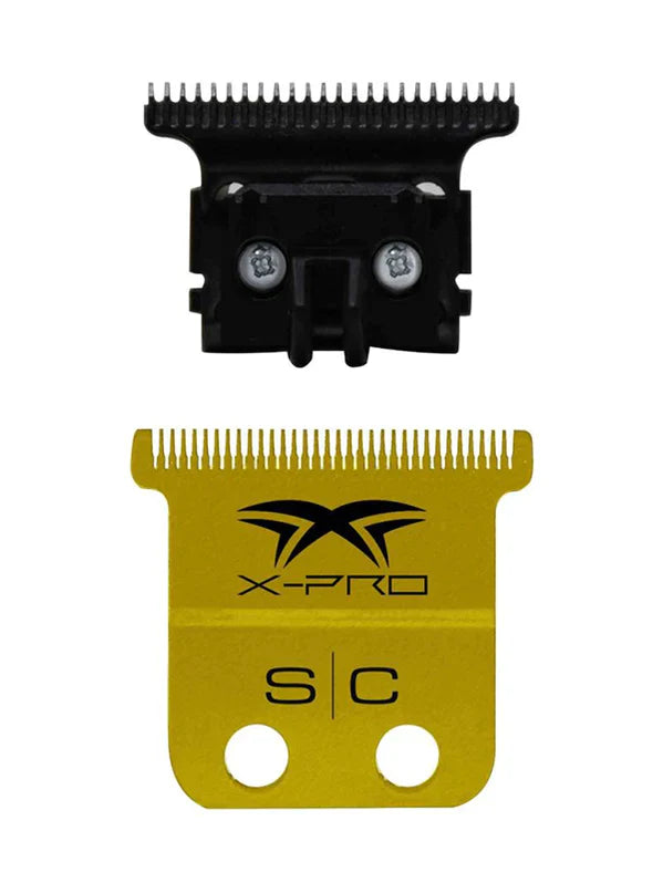 StyleCraft Fixed X-Pro Gold Titanium Trimmer Blade with DLC The One Deep Tooth Cutter Position 1
