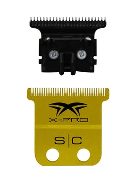 StyleCraft Fixed X-Pro Gold Titanium Trimmer Blade with DLC The One Deep Tooth Cutter Position 1