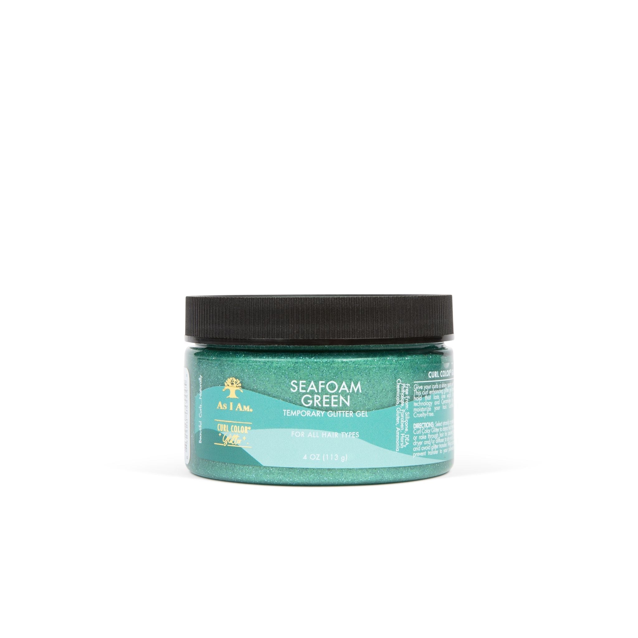 Curl Color Glitter Seafoam Green Position 2