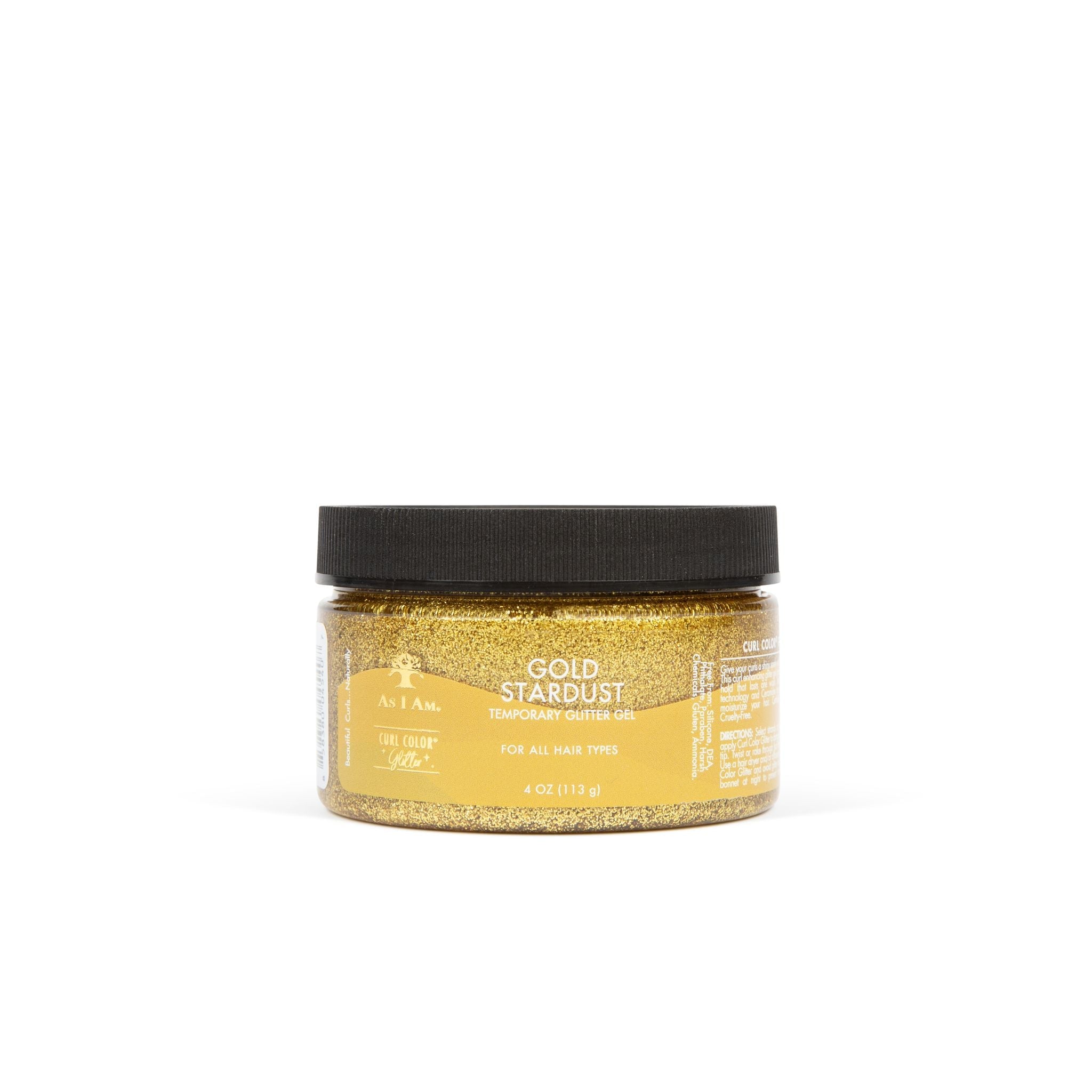 Curl Color Glitter Gold Stardust Position 2