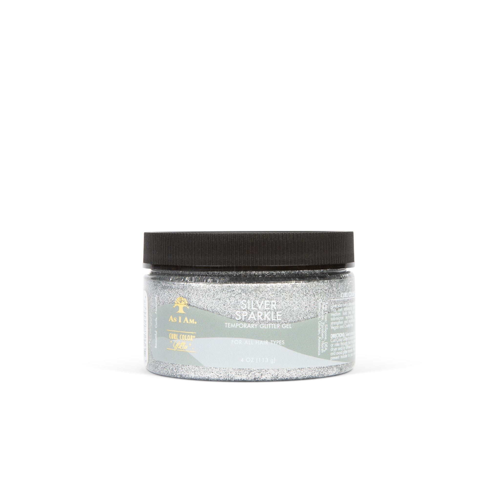 Curl Color Glitter Silver Sparkle Position 3