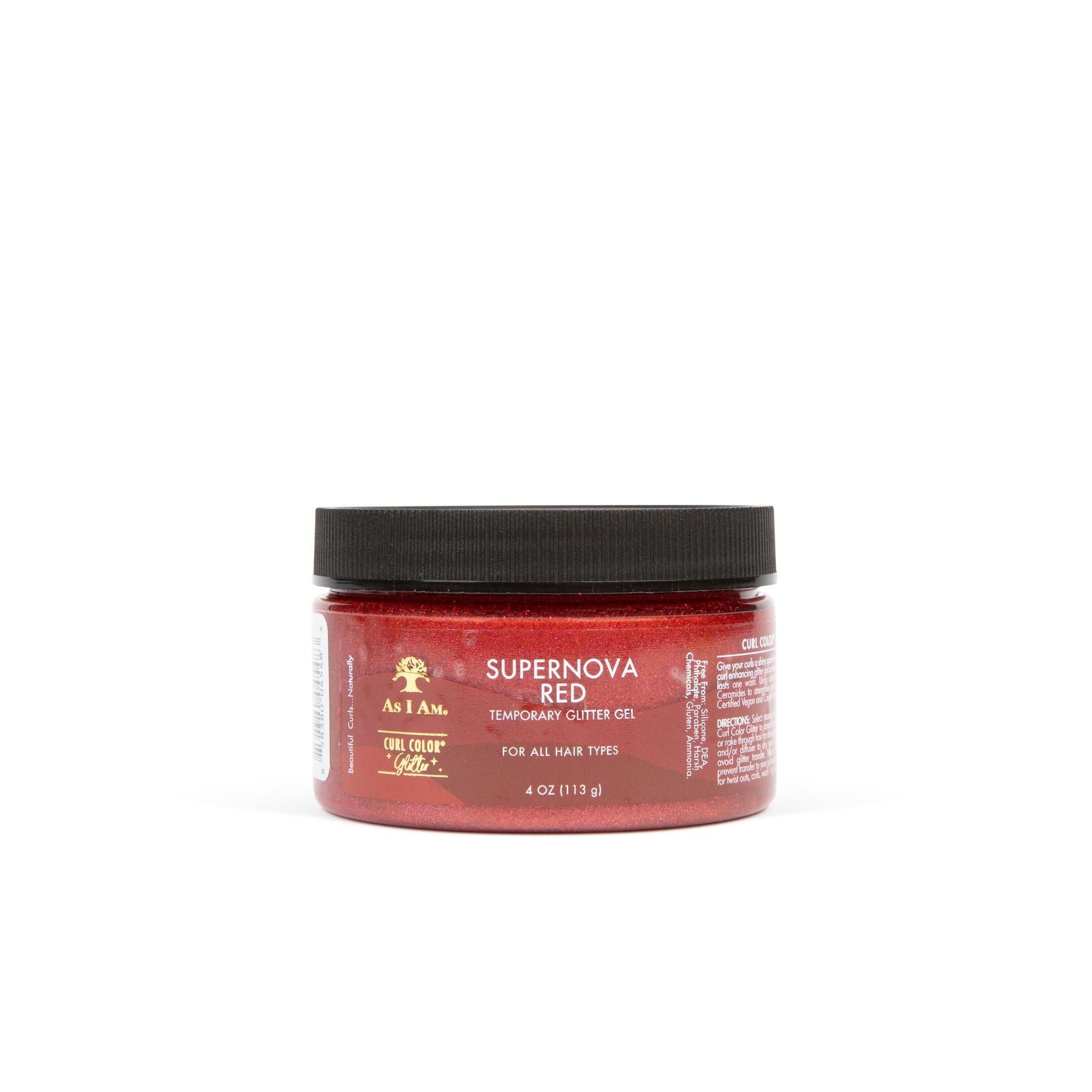 Curl Color Glitter Supernova Red Position 3