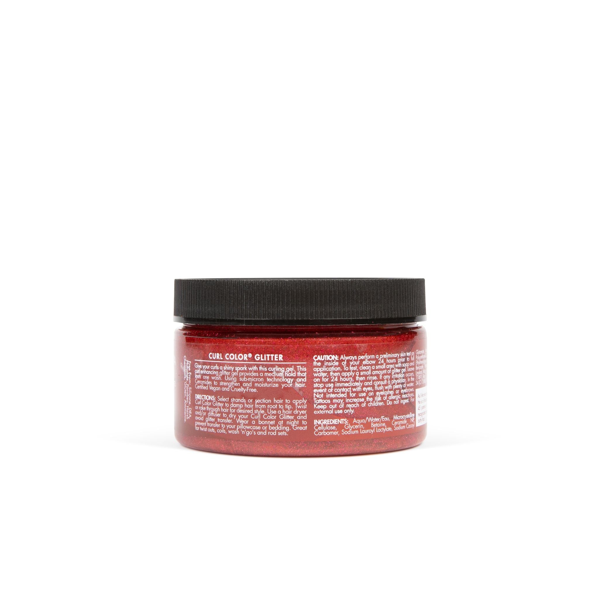 Curl Color Glitter Supernova Red Position 4