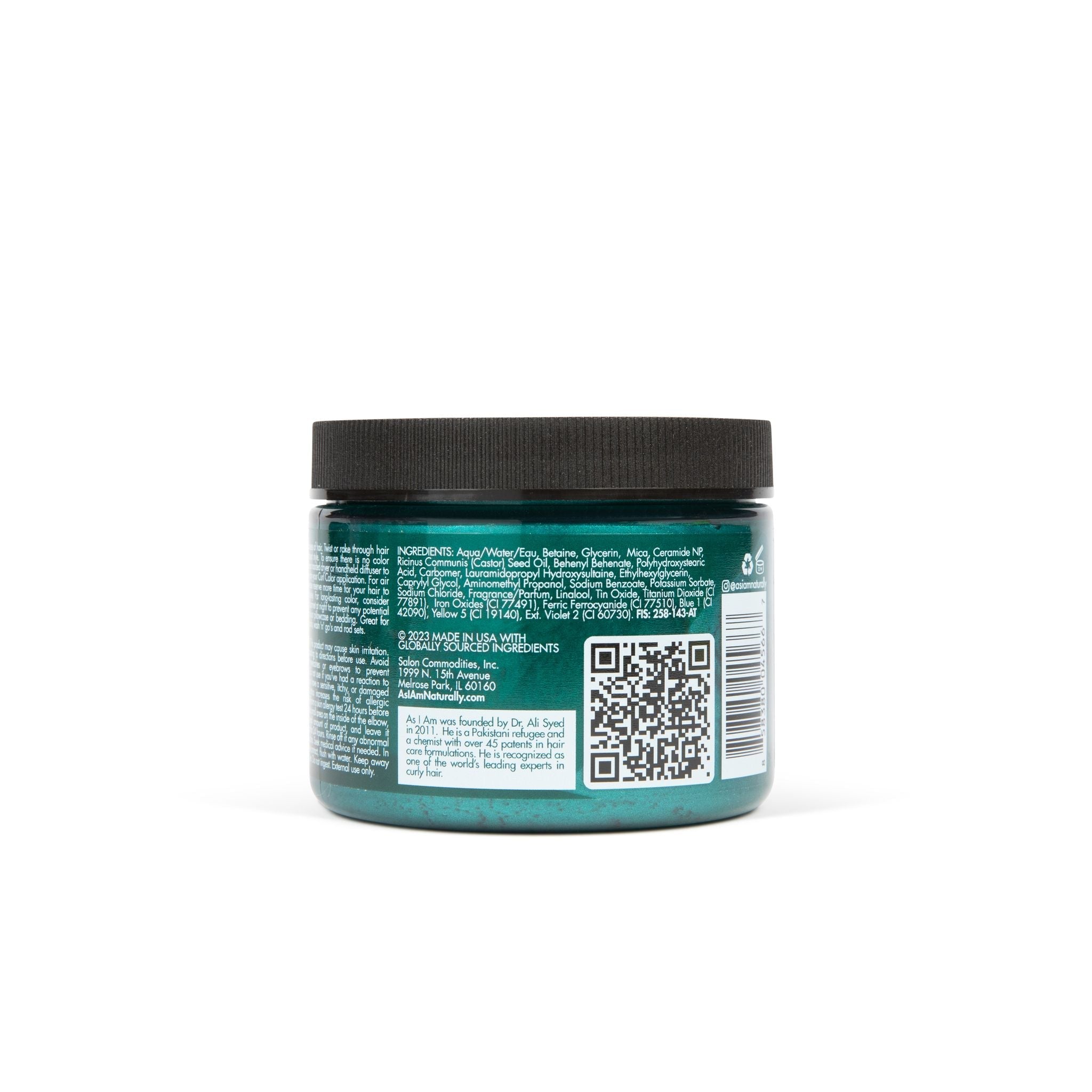 Curl Color Dark Teal Green Position 5