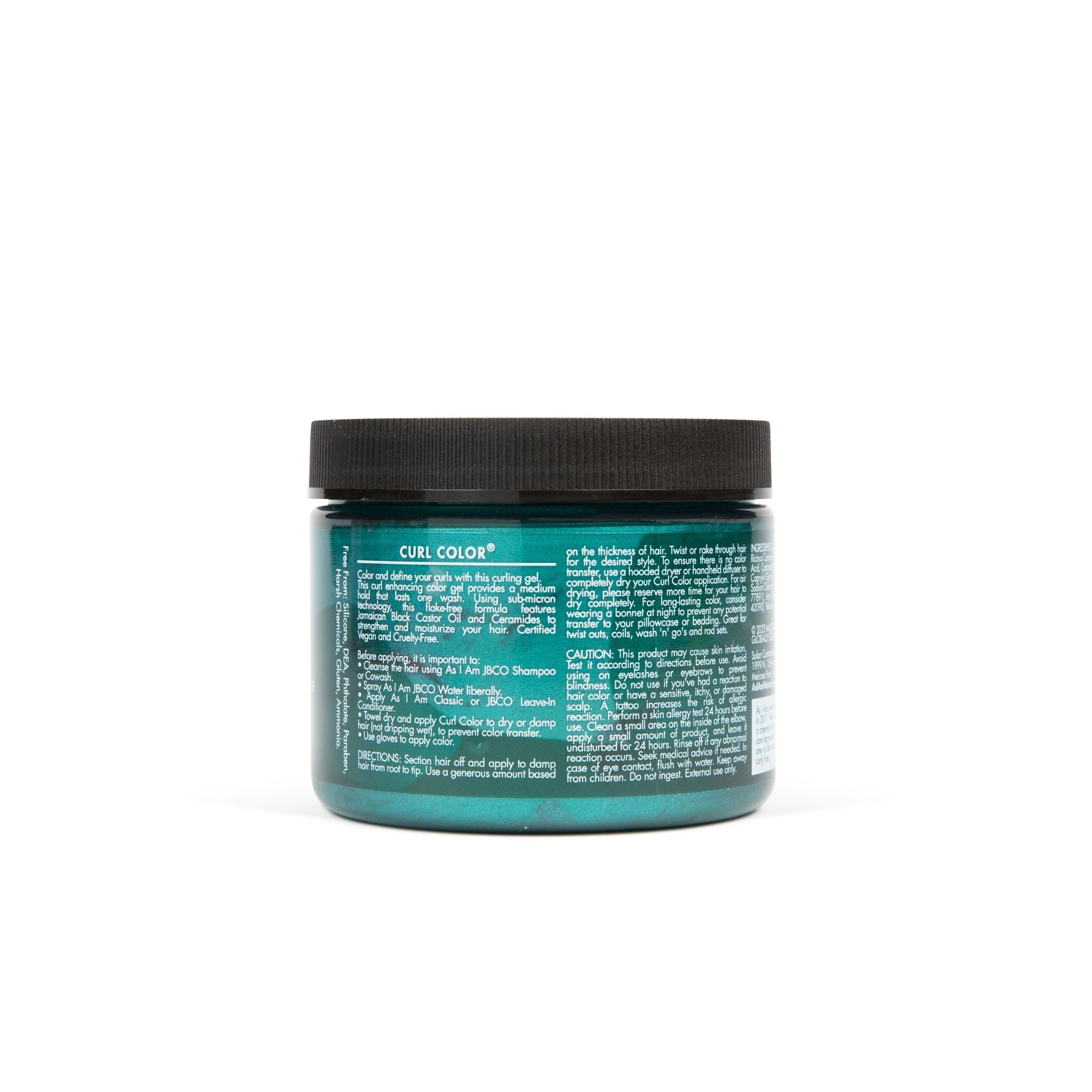 Curl Color Dark Teal Green Position 4
